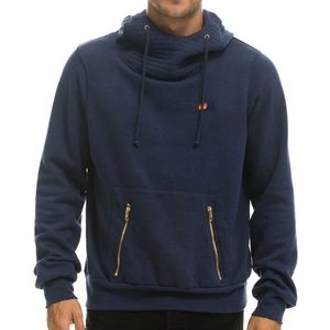 NWT Aviator Nation Ninja Pullover Hoodie Navy Unisex